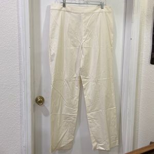 DONCASTER plus size 16 Ivory Cotton Spandex Pants